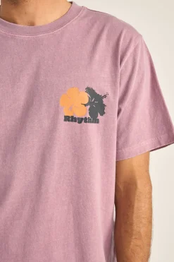 Rhythm T-shirts*Tropic Radio Vintage Ss T-Shirt Grape