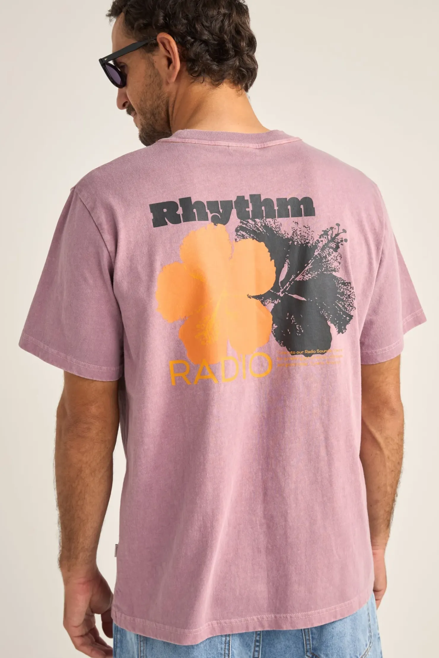 Rhythm T-shirts*Tropic Radio Vintage Ss T-Shirt Grape