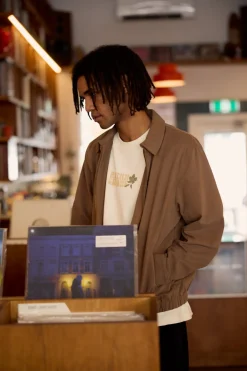 Rhythm Jackets*Twill Bomber Jacket Brown