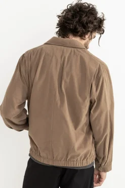 Rhythm Jackets*Twill Bomber Jacket Brown