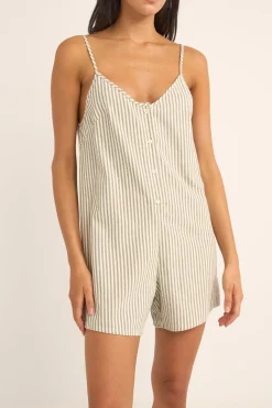 Rhythm Playsuits*Valley Stripe Adjustable Romper Ivy