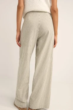 Rhythm Pants*Valley Stripe Wide Leg Pant Ivy