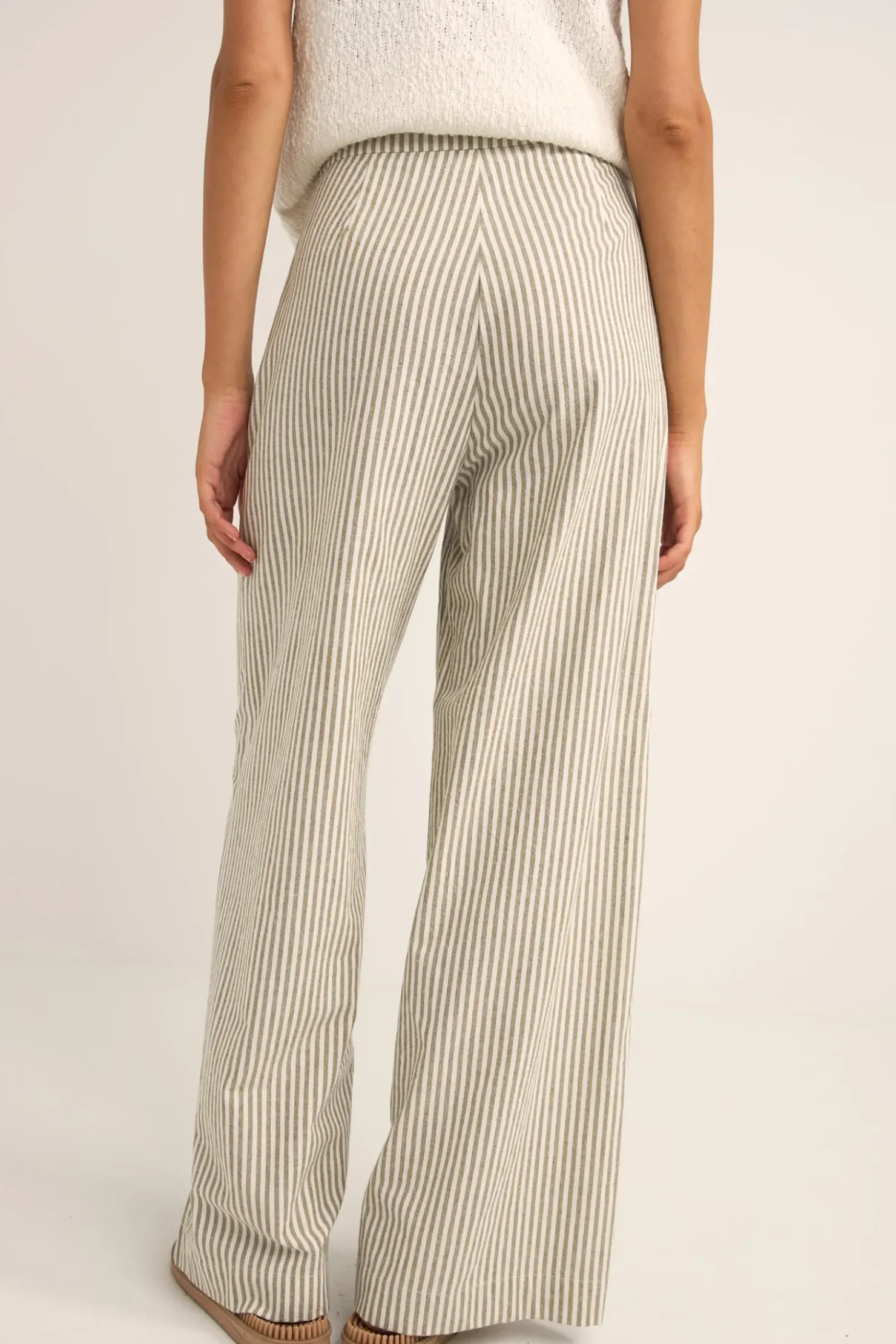 Rhythm Pants*Valley Stripe Wide Leg Pant Ivy