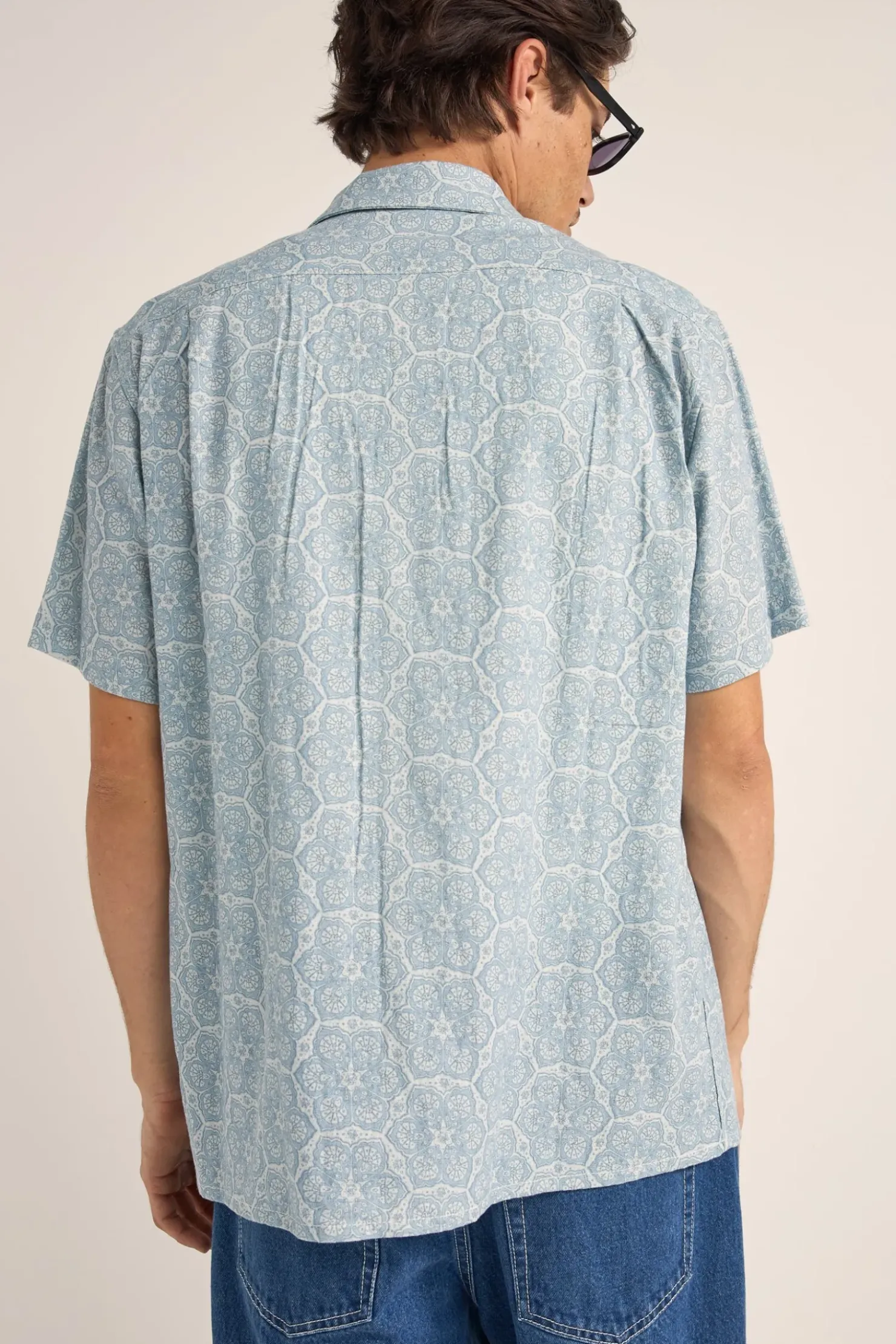 Rhythm Woven Shirts*Vera Ss Shirt Sky