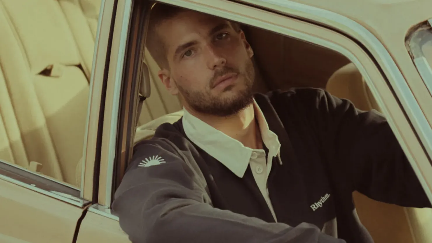 Rhythm Woven Shirts*Vintage Rugby Ls Polo Indigo