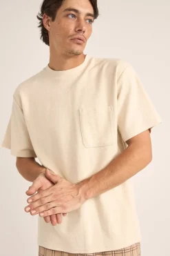 Rhythm Woven Shirts*Vintage Terry SS T-Shirt Natural